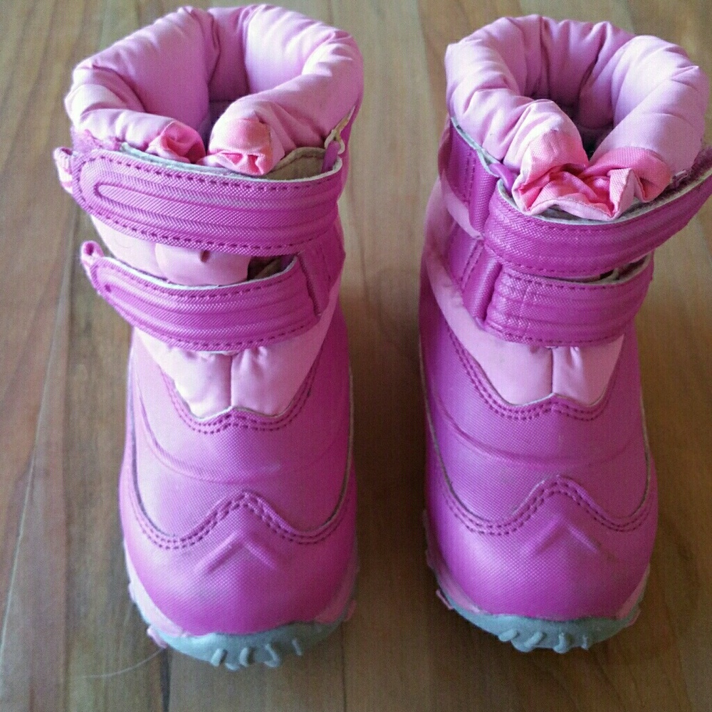 Kids Pink Size 8 L.L. Bean Snow Boots